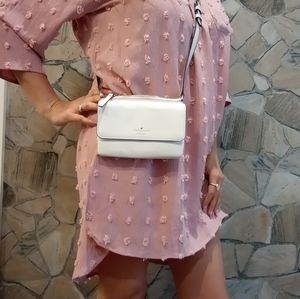 Kàte spade white crossbody purse
